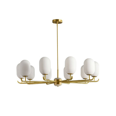 Sifuvyn Modern Geometric Glass Chandelier
