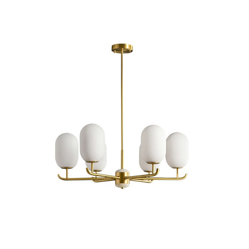 Sifuvyn Modern Geometric Glass Chandelier