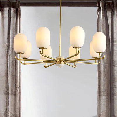 Sifuvyn Modern Geometric Glass Chandelier