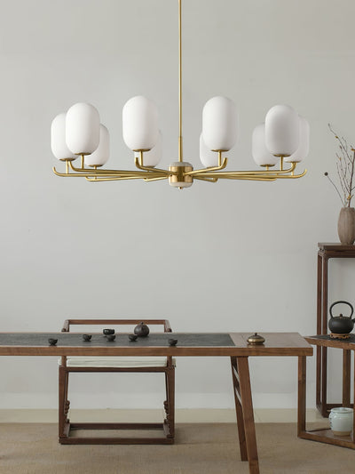 Sifuvyn Modern Geometric Glass Chandelier