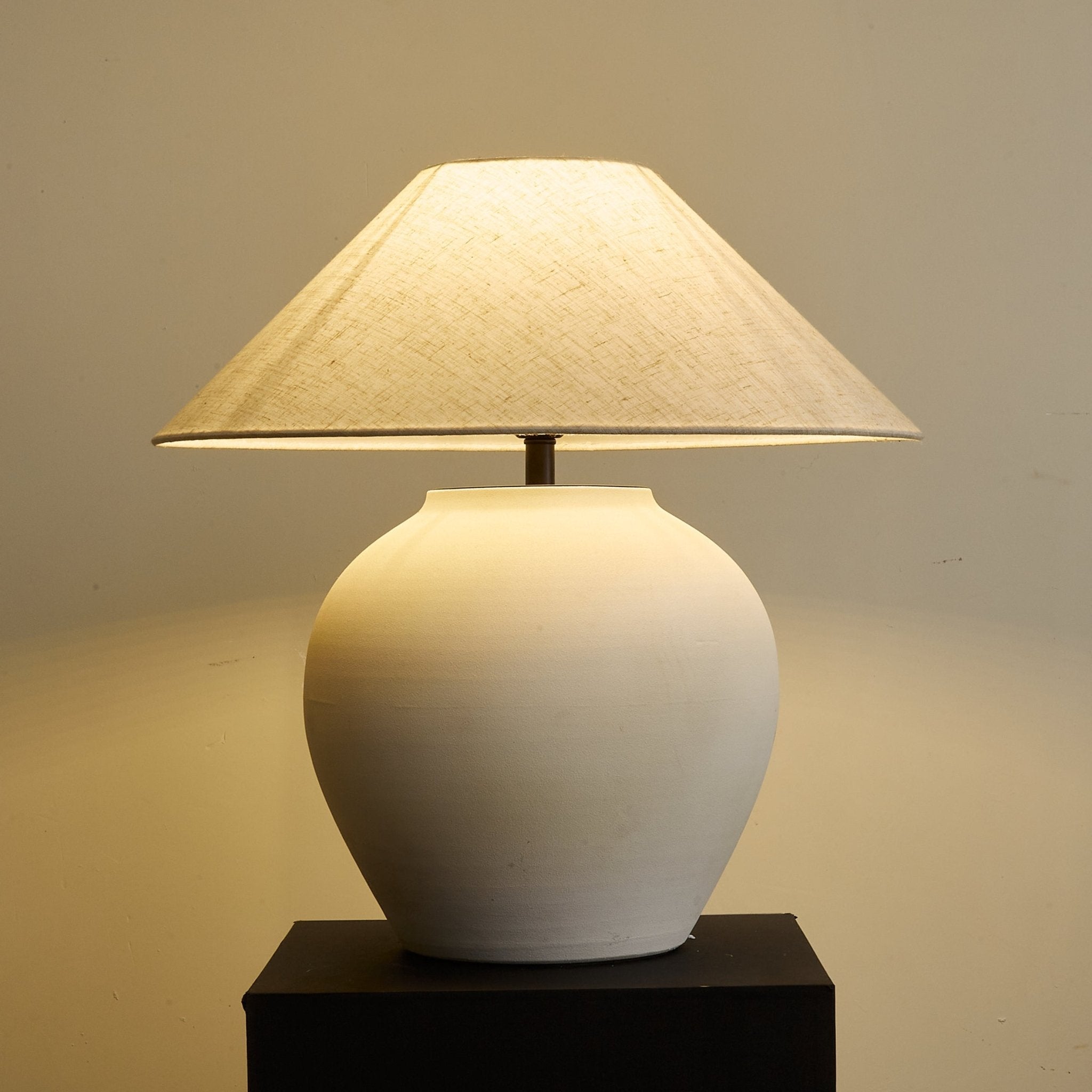 Clay Minimalist Cone Table Lamp