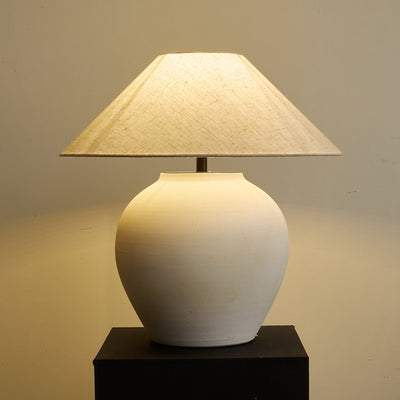 Clay Minimalist Cone Table Lamp