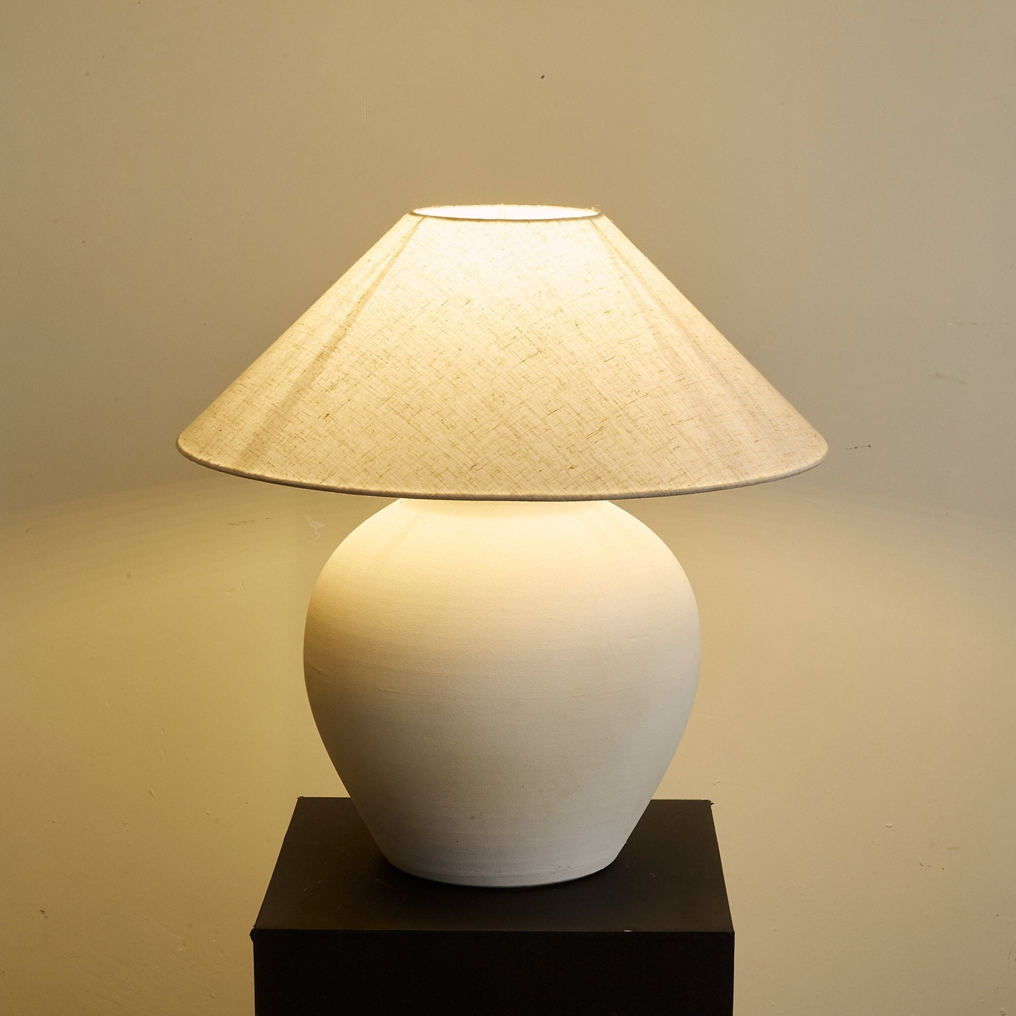 Clay Minimalist Cone Table Lamp