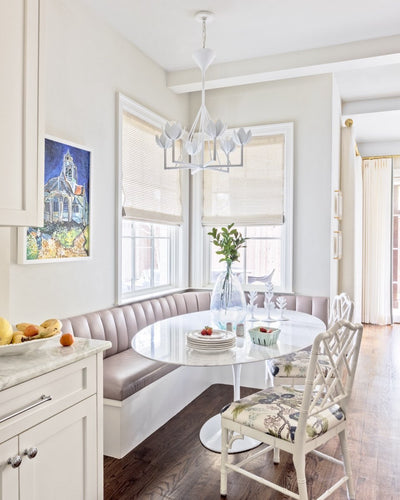 Alberto Modern Minimalist Floral Brass Chandelier