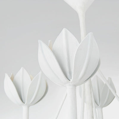 Alberto Modern Minimalist Floral Brass Chandelier