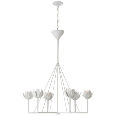 Alberto Modern Minimalist Floral Brass Chandelier