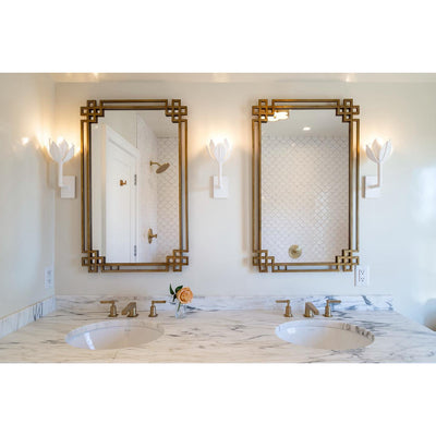 Clira Brass Lotus Bloom Wall Lamp