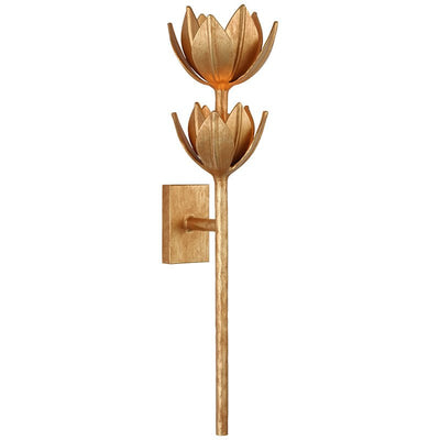 Clira Brass Lotus Bloom Wall Lamp