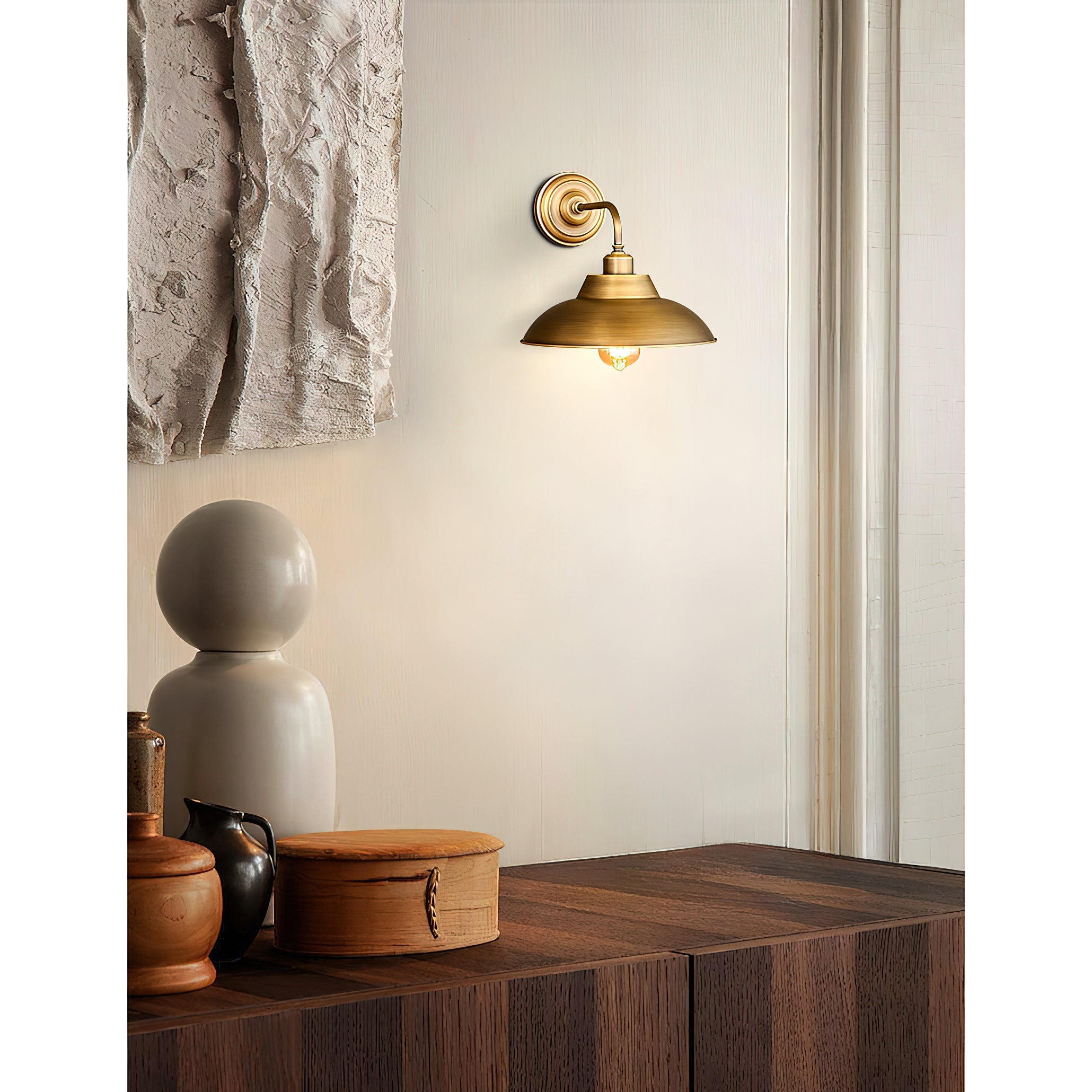 Edenmere Brass Indoor Wall Light