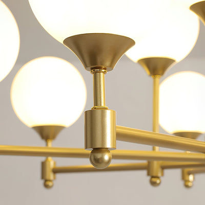 Vatnuvyi Minimalist Globe Glass Chandelier