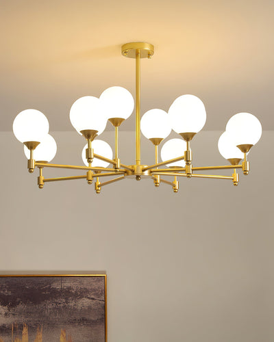 Celireon Elegant Glass Chandelier