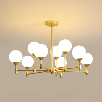 Vatnuvyi Minimalist Globe Glass Chandelier