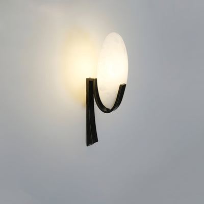 Avey Modern Alabaster Plug Wall Lamp