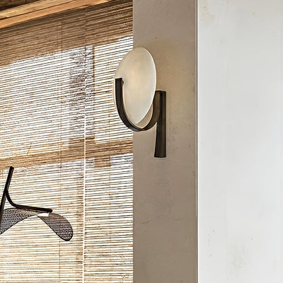 Avey Modern Alabaster Plug Wall Lamp