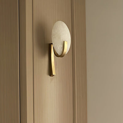 Avey Modern Alabaster Plug Wall Lamp