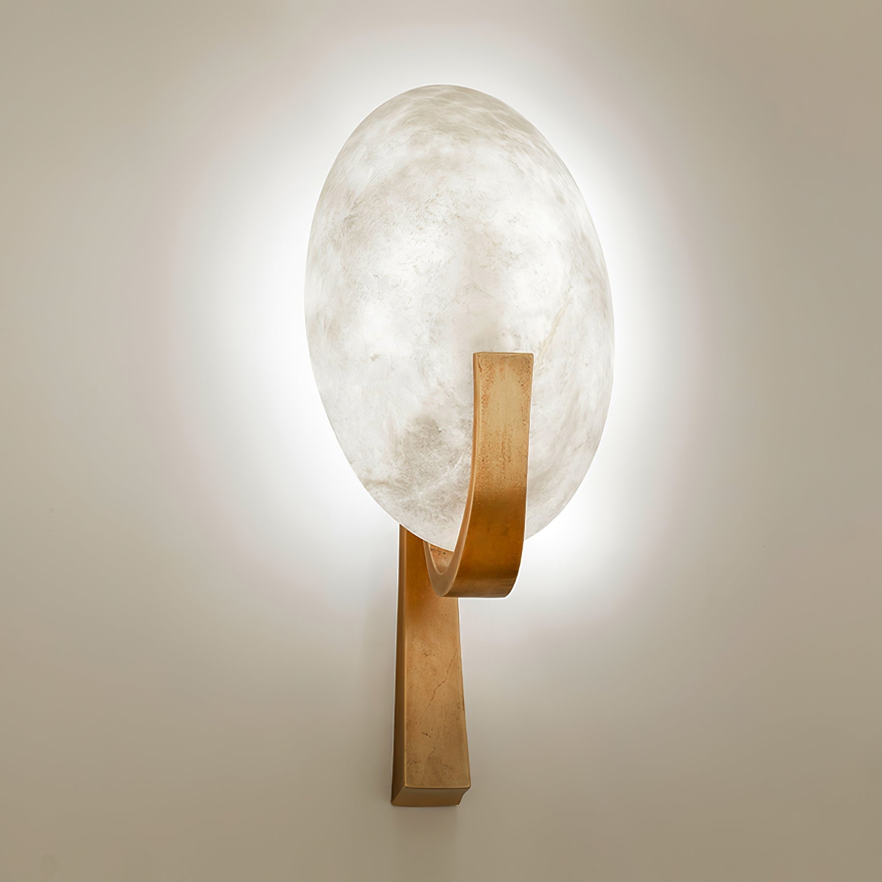 Avey Modern Alabaster Plug Wall Lamp