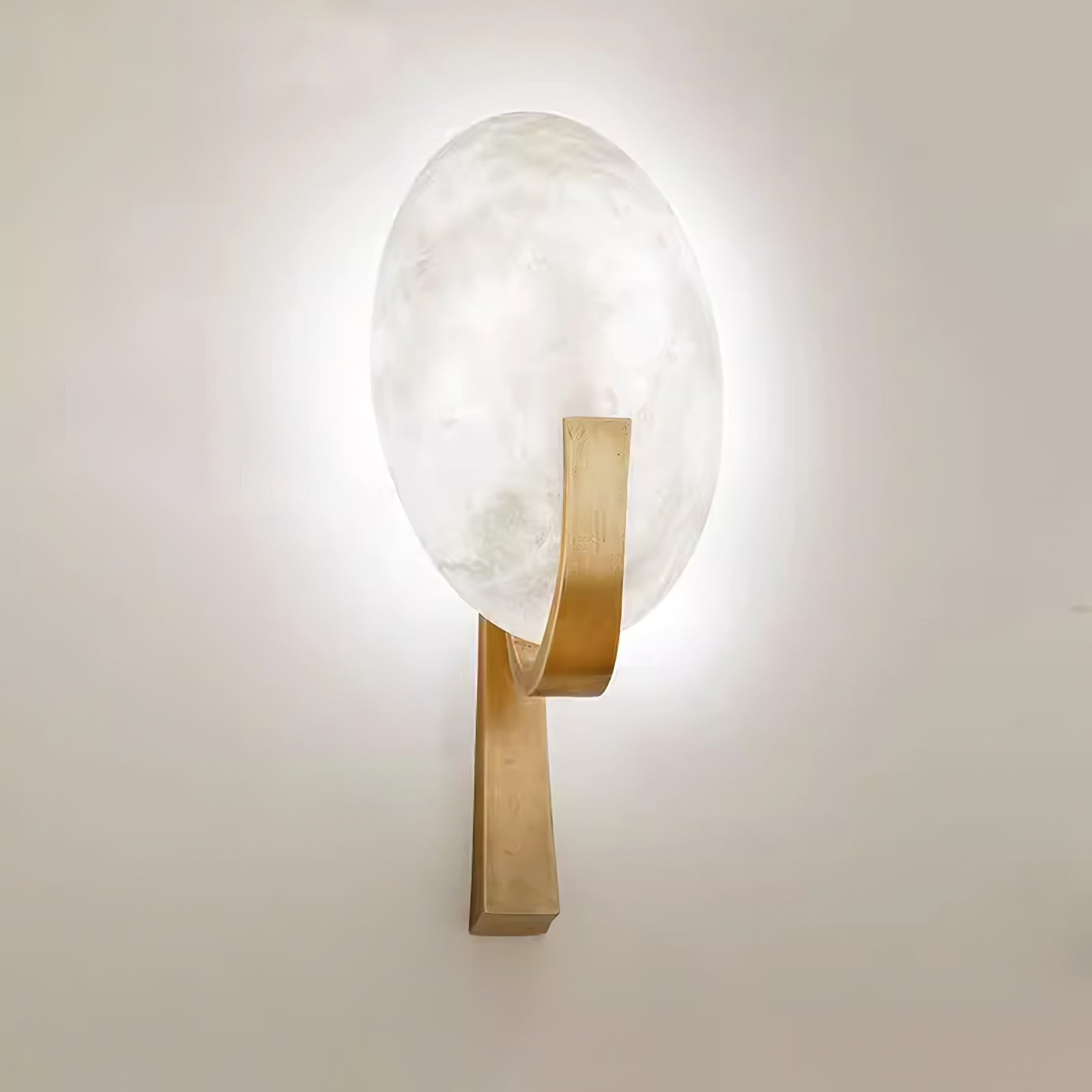 Avey Modern Alabaster Plug Wall Lamp