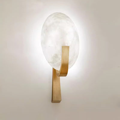 Avey Modern Alabaster Plug Wall Lamp