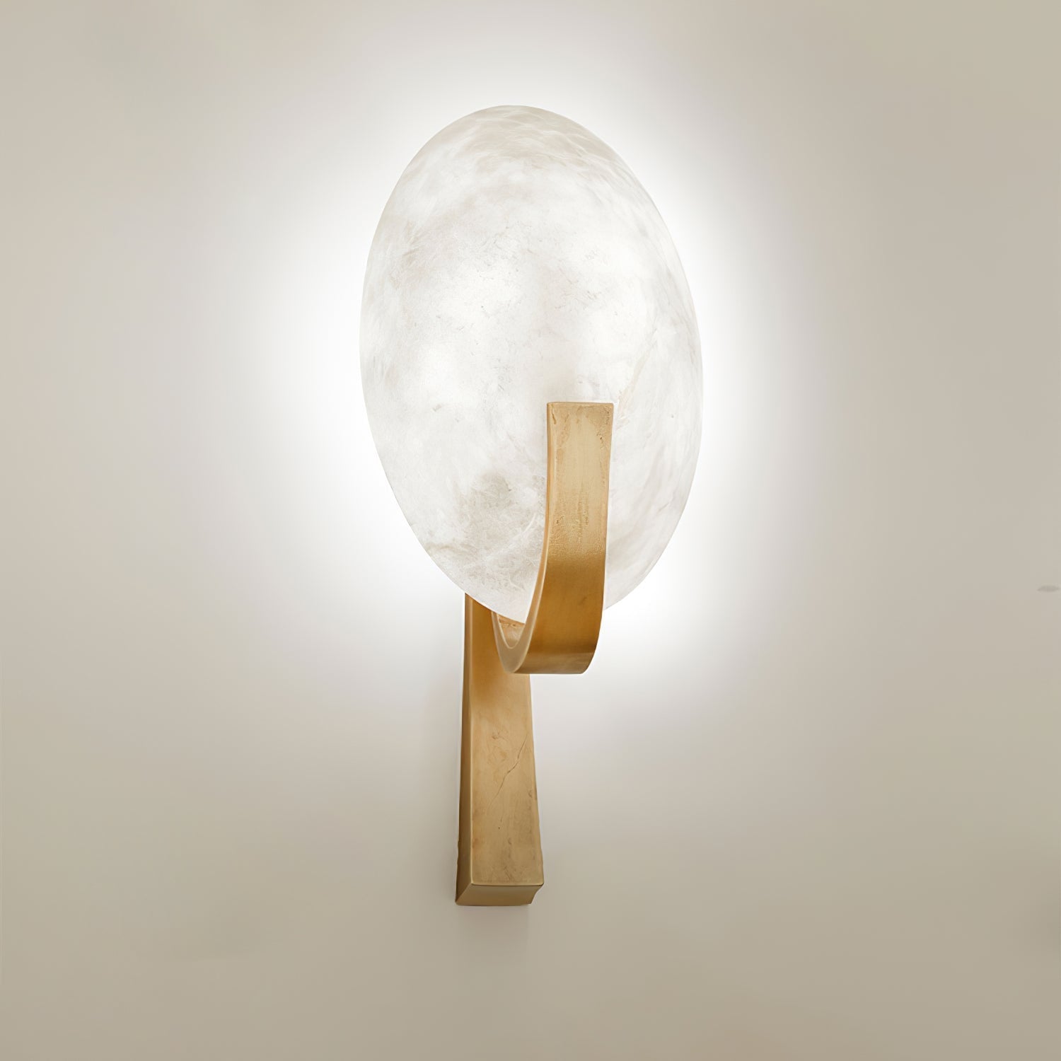 Avey Modern Alabaster Plug Wall Lamp