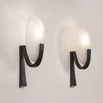 Avey Modern Alabaster Plug Wall Lamp