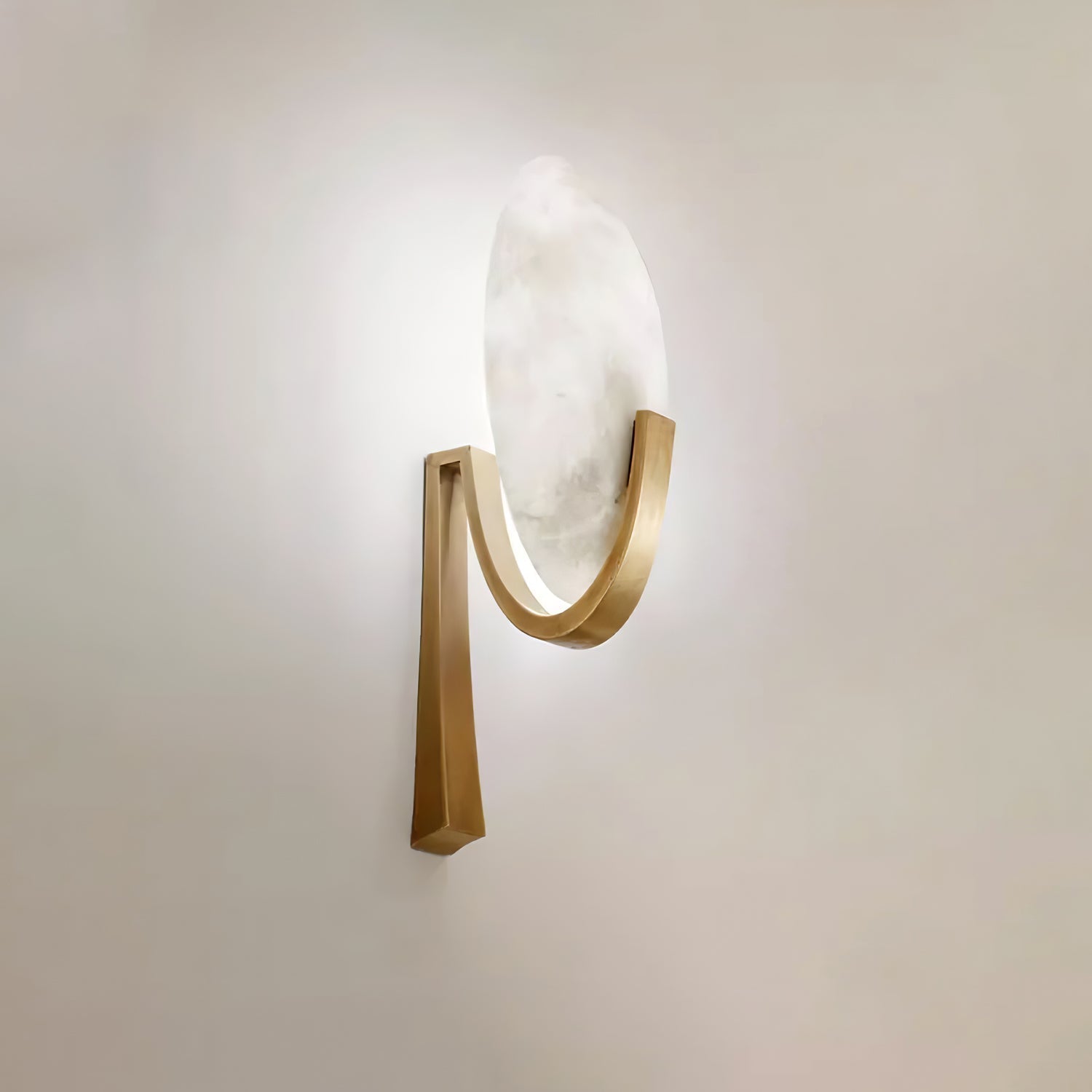 Avey Modern Alabaster Plug Wall Lamp
