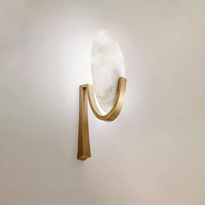 Avey Modern Alabaster Plug Wall Lamp