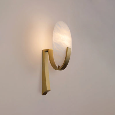 Avey Modern Alabaster Plug Wall Lamp