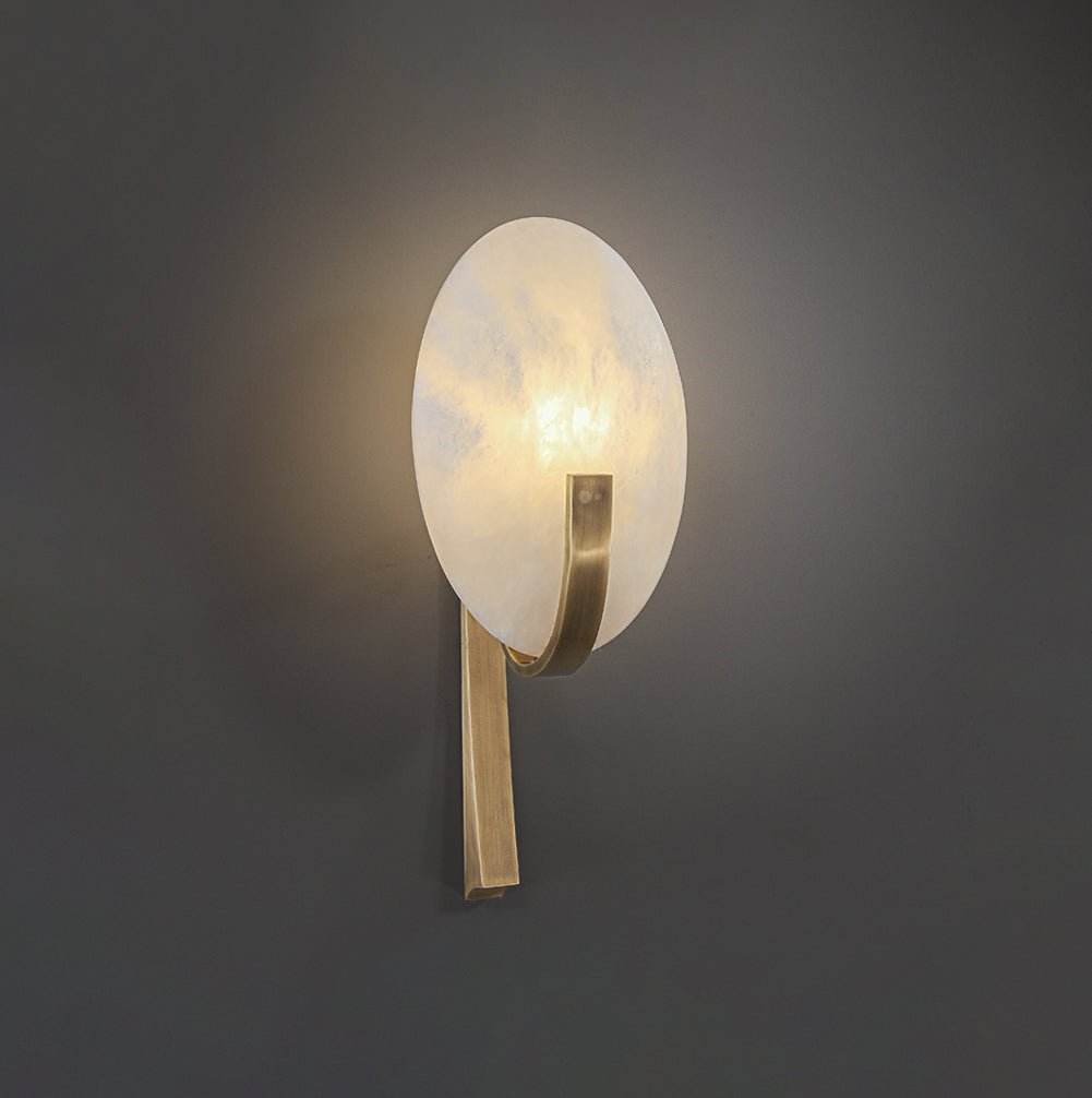Avey Modern Alabaster Plug Wall Lamp