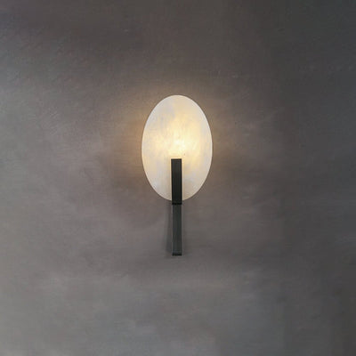 Avey Modern Alabaster Plug Wall Lamp