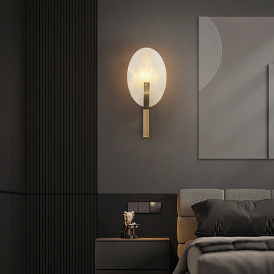 Avey Modern Alabaster Plug Wall Lamp