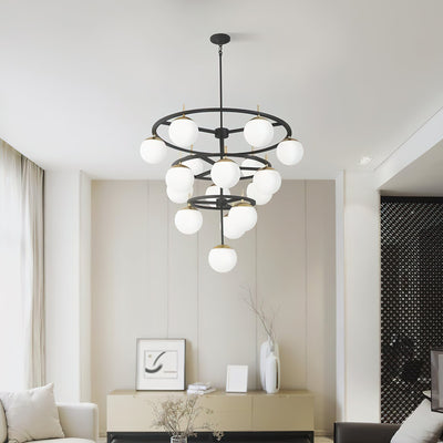 Ornuvyn Modern Minimalist Glass Chandelier