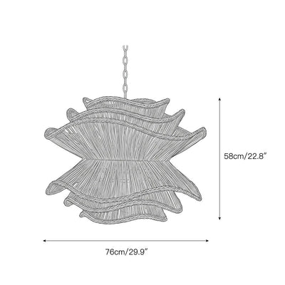 Miraford Rattan Chandelier