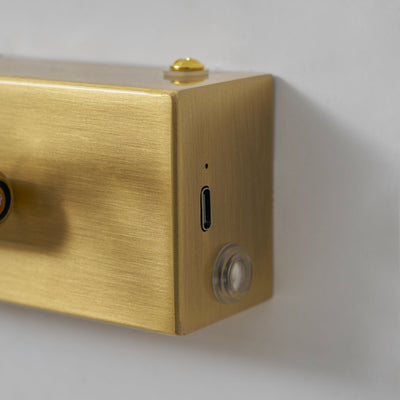 Bellfield Brass Rechargeable Indoor Wall Light