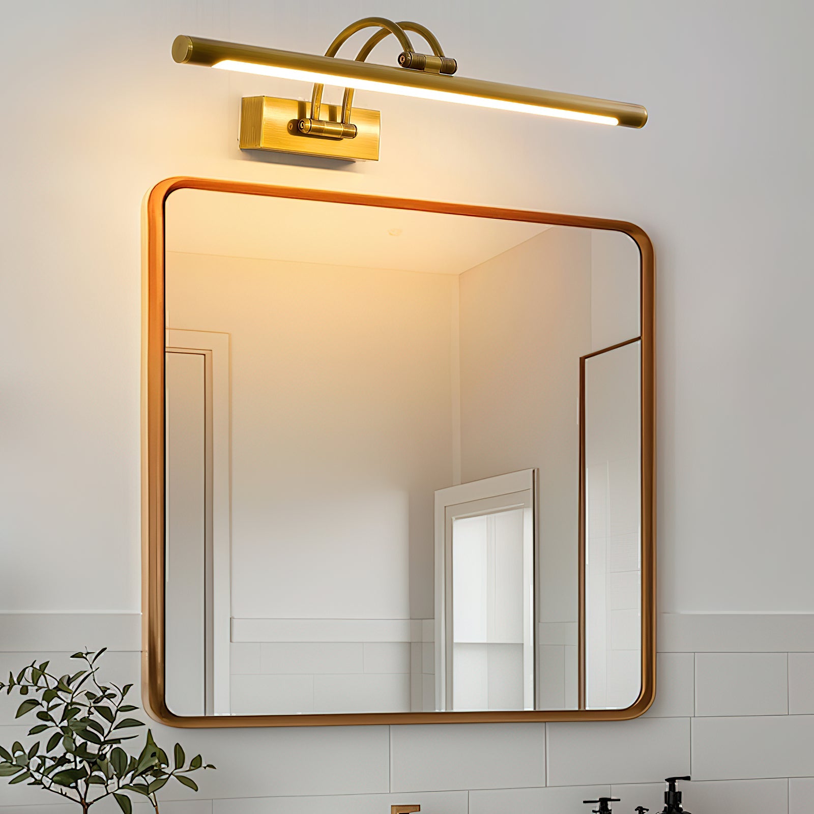 Bellfield Brass Rechargeable Indoor Wall Light