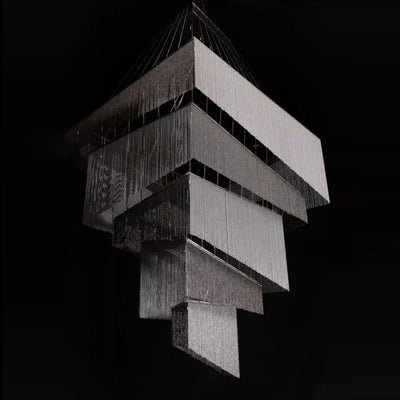 Caeluvyn Postmodern Chain Tassel Metal Chandelier