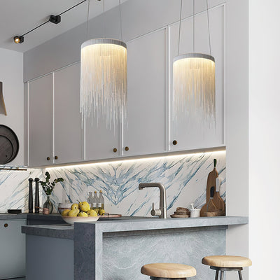 Arsoliel Postmodern Luxury Chain Tassel Pendant Light