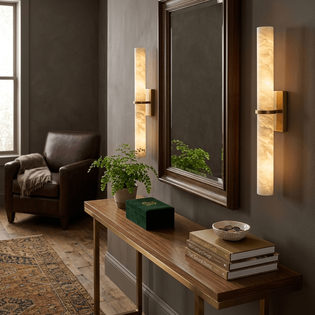 Hawridge Alabaster Bar Indoor Wall Light