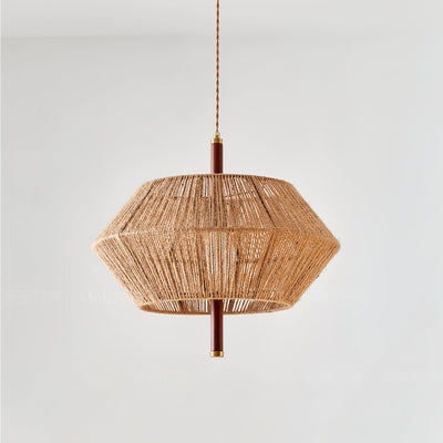 Rattan Vintage Rope Pendant Light