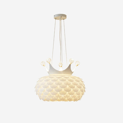 Keloz Pendant Lamp Acrylic Scalloped Crown Whimsical