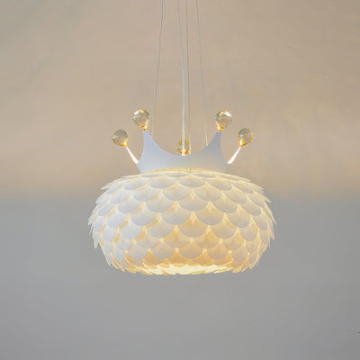 Keloz Pendant Lamp Acrylic Scalloped Crown Whimsical