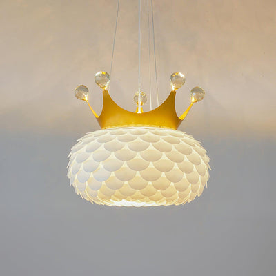 Keloz Pendant Lamp Acrylic Scalloped Crown Whimsical
