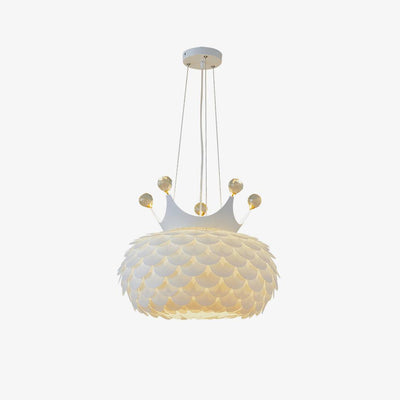 Keloz Pendant Lamp Acrylic Scalloped Crown Whimsical