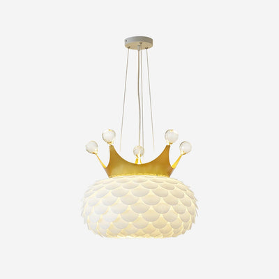 Keloz Pendant Lamp Acrylic Scalloped Crown Whimsical