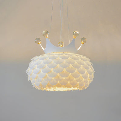 Keloz Pendant Lamp Acrylic Scalloped Crown Whimsical