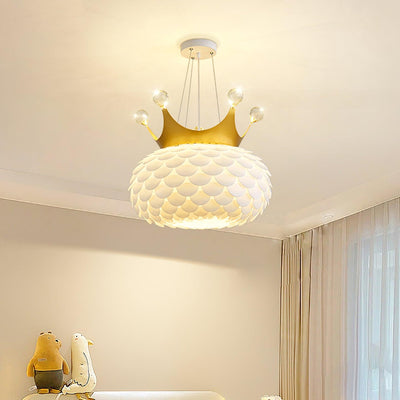 Keloz Pendant Lamp Acrylic Scalloped Crown Whimsical