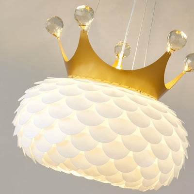 Keloz Pendant Lamp Acrylic Scalloped Crown Whimsical