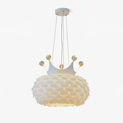 Keloz Pendant Lamp Acrylic Scalloped Crown Whimsical