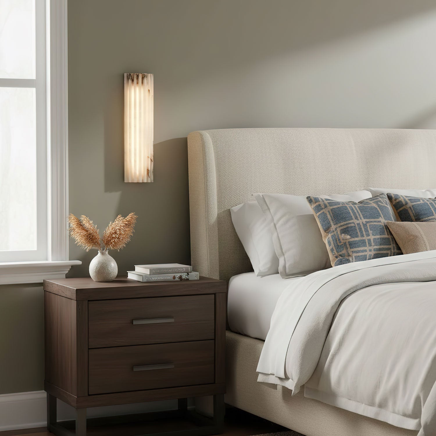 Willowfield Alabaster Indoor Wall Light