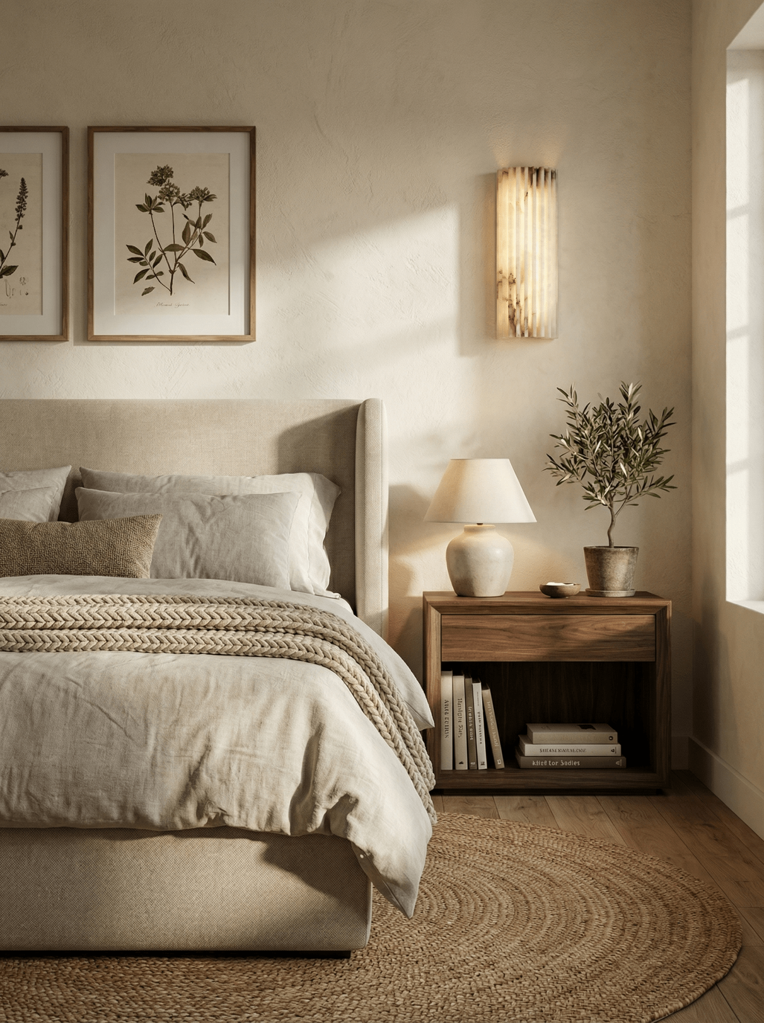 Willowfield Alabaster Indoor Wall Light