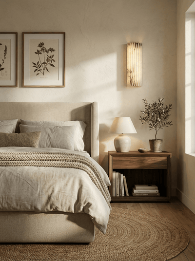 Willowfield Alabaster Indoor Wall Light